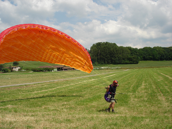 treuil fixe parapente gonflage