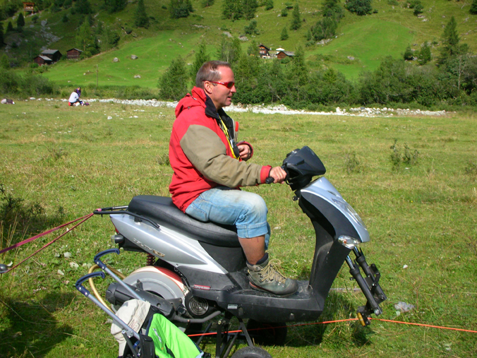 treuil fixe parapente scooter